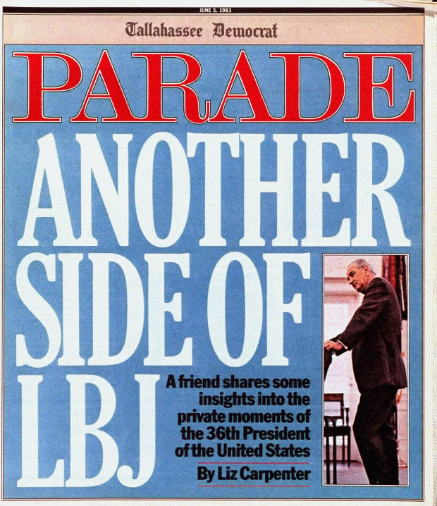 <p>On the June 5, 1983 cover, writer Liz Carpenter looks into the private moments of Johnson's presidency.</p>