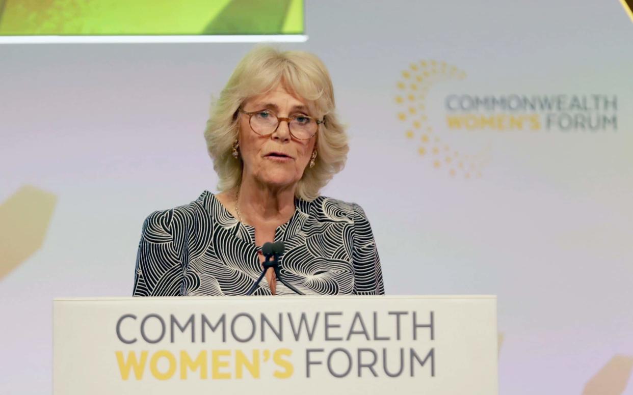 The Duchess of Cornwall at the Commonwealth Women's Forum - AP POOL