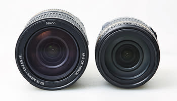 因為Nikon在300mm時最大光圈也有F5.6，因此前鏡組大了一點點。