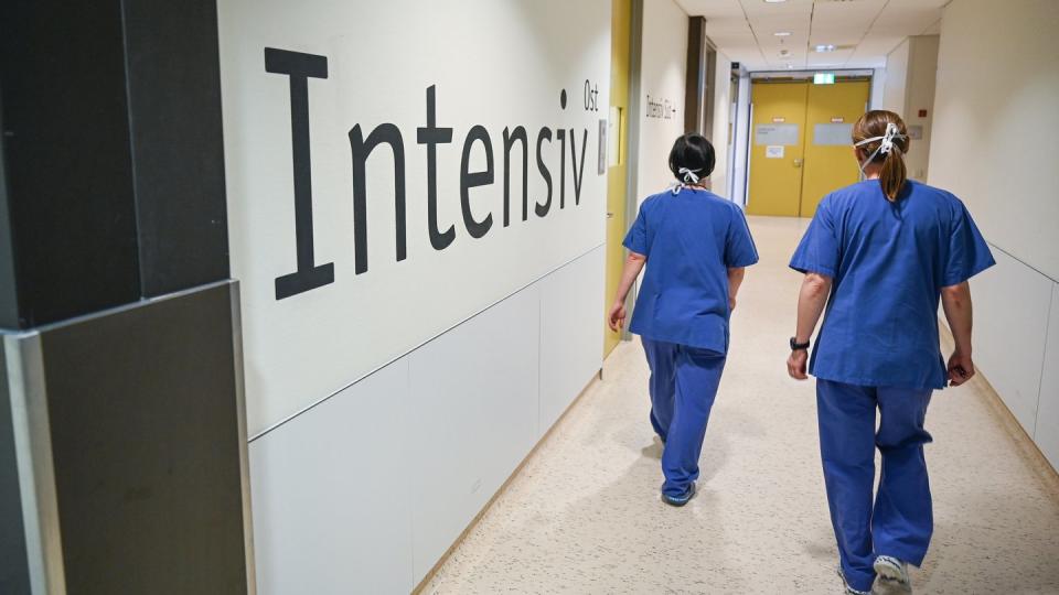 Pflegerinnen im Bundeswehrkrankenhaus in Ulm.