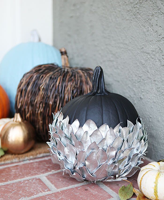 Silver Leaves Pumpkin