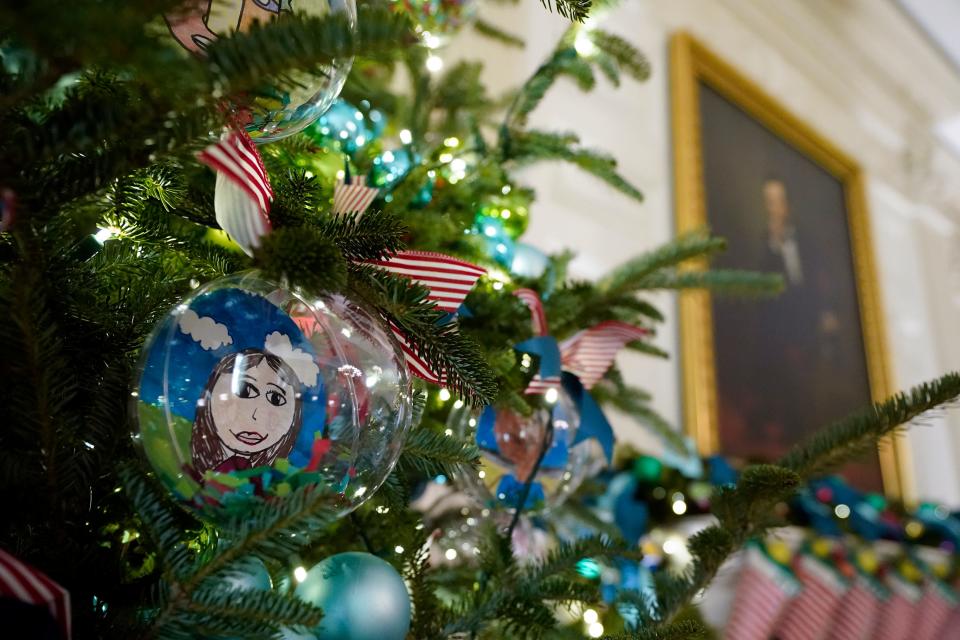 Christmas ornaments at the White House designed by students