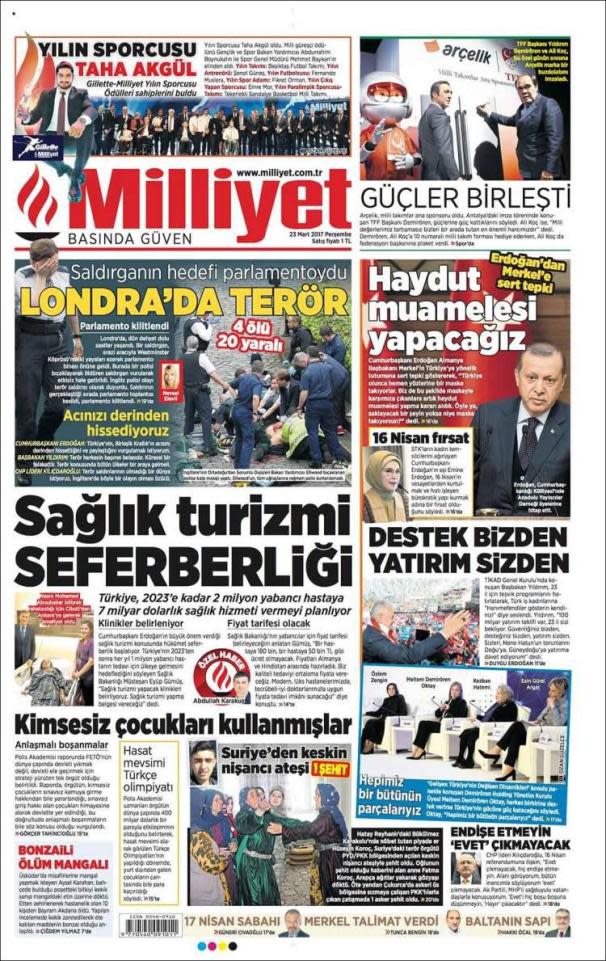 Milliyet Daily Newspaper (Turkey)