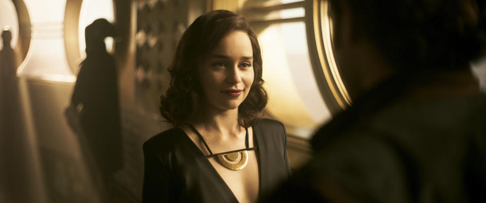 Emilia Clarke in "Solo: A Star Wars Story." (Photo: Disney)