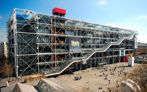 The Pompidou Centre in Paris - Credit: Getty