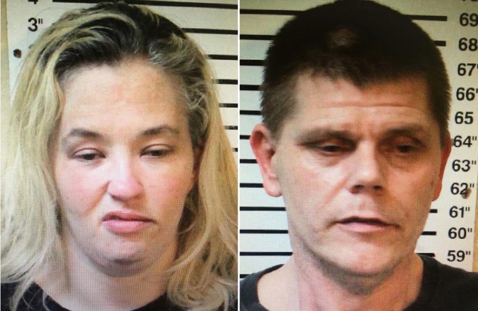 Mama June Shannon and Geno Doak's mug shots | Macon County Alabama Sheriff/Shutterstock