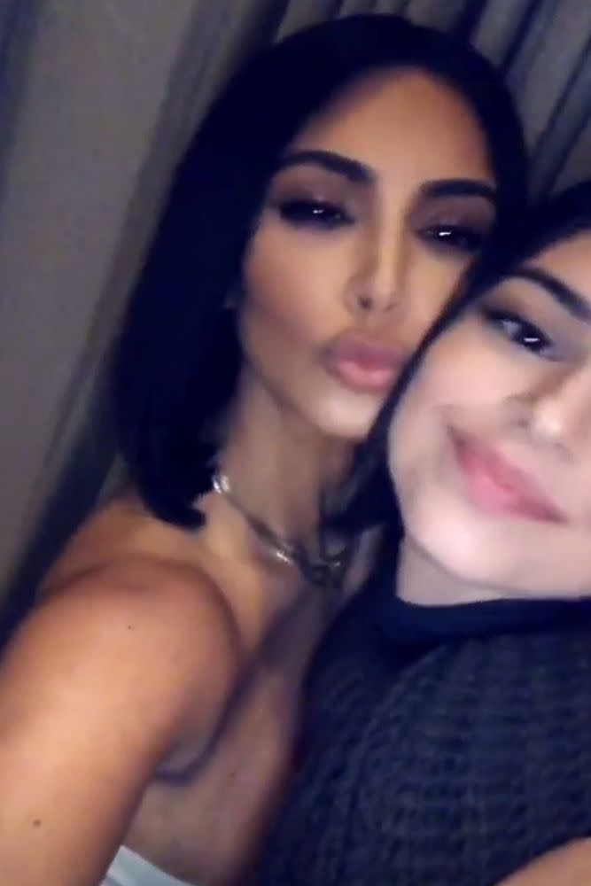 Kim (left) and Kendall