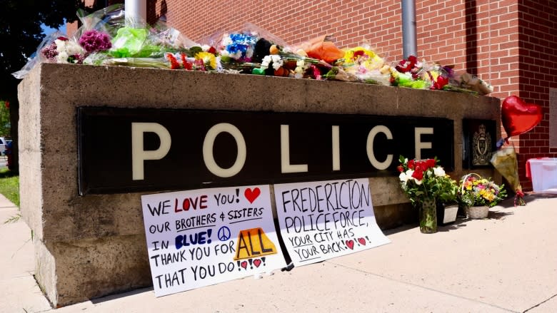 'A bond made by the badge': First responders arrive in Fredericton for funeral