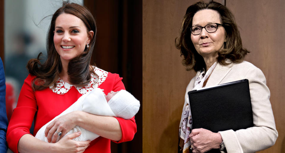 Kate Middleton, left, and Gina Haspel. (Photo: Getty Images)