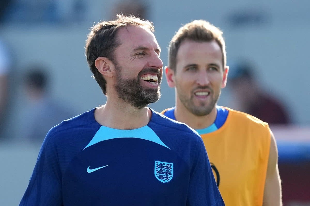 England manager Gareth Southgate and Harry Kane will be out to secure a place in the knockout stage on Friday (Martin Rickett/PA) (PA Wire)