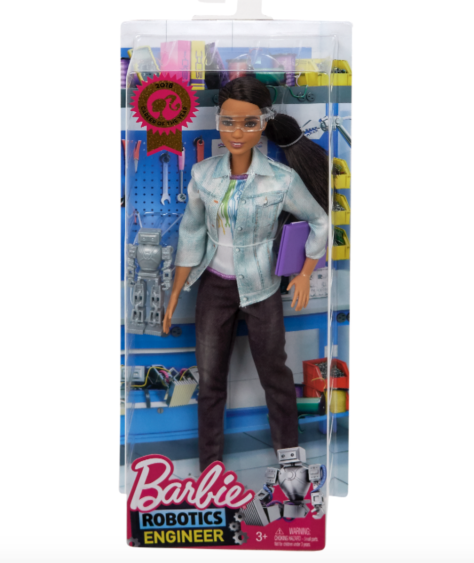 Barbie is launching a new doll in its STEM careers collection with Robotics Engineer Barbie. She comes with her own robot and laptop and will help girls learn to code.