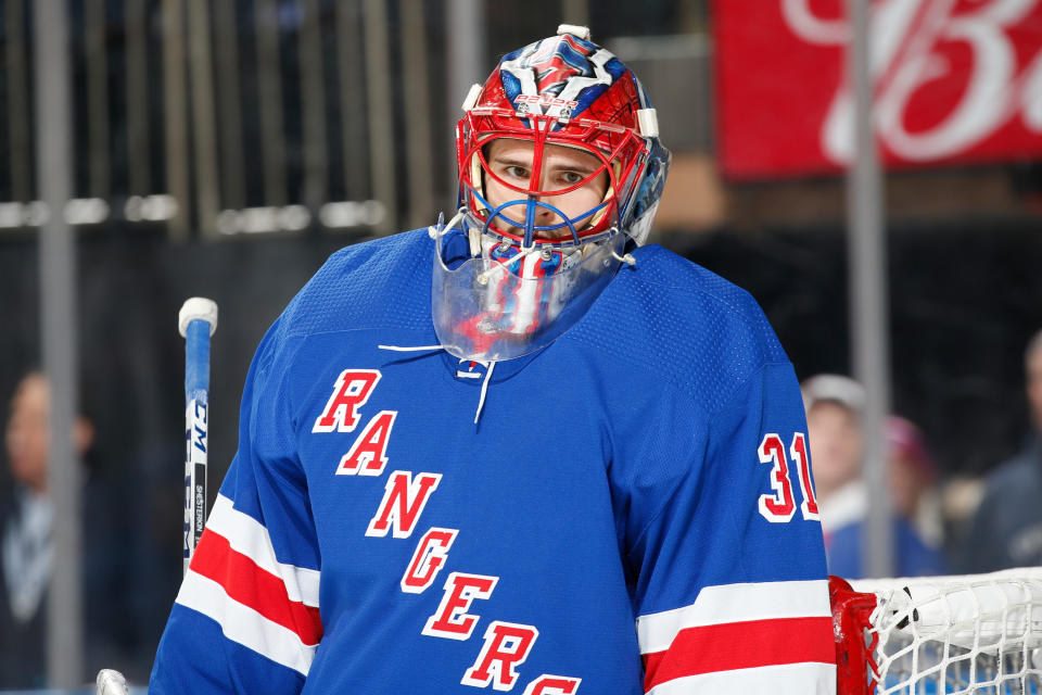 Igor Shesterkin #31 of the New York Rangers 