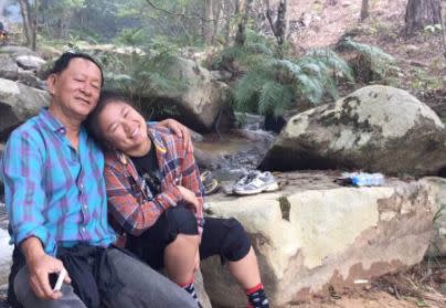 Dad and daughter having fun on their travels.&nbsp; (Photo: Angeline Tu Tran)