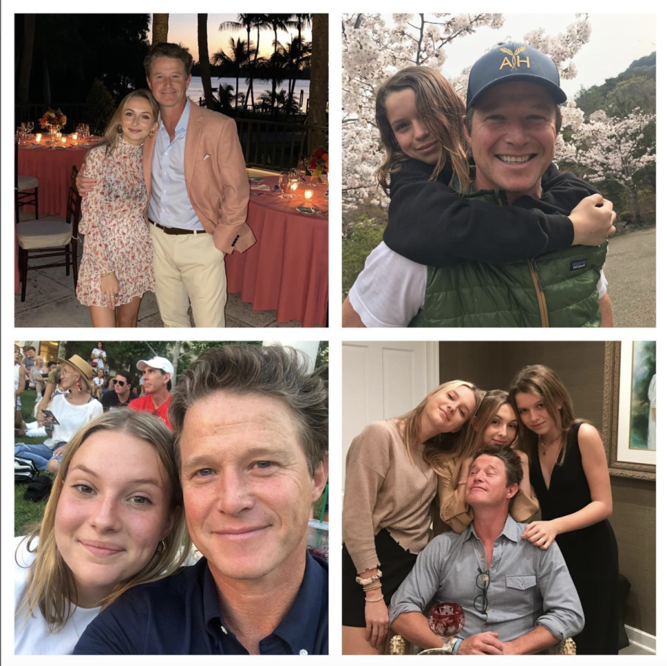 Billy Bush shared these photos of his daughters on Feb. 14, 2021. (Photo: Instagram)