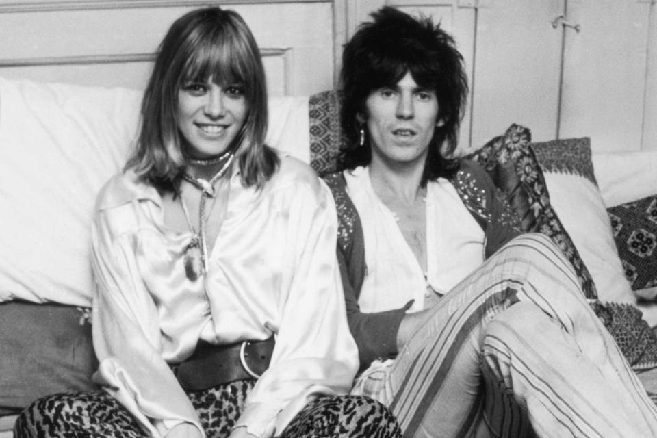 <p>McCarthy/Daily Express/Hulton Archive/Getty </p> Anita Pallenberg and Keith Richards in December 1969