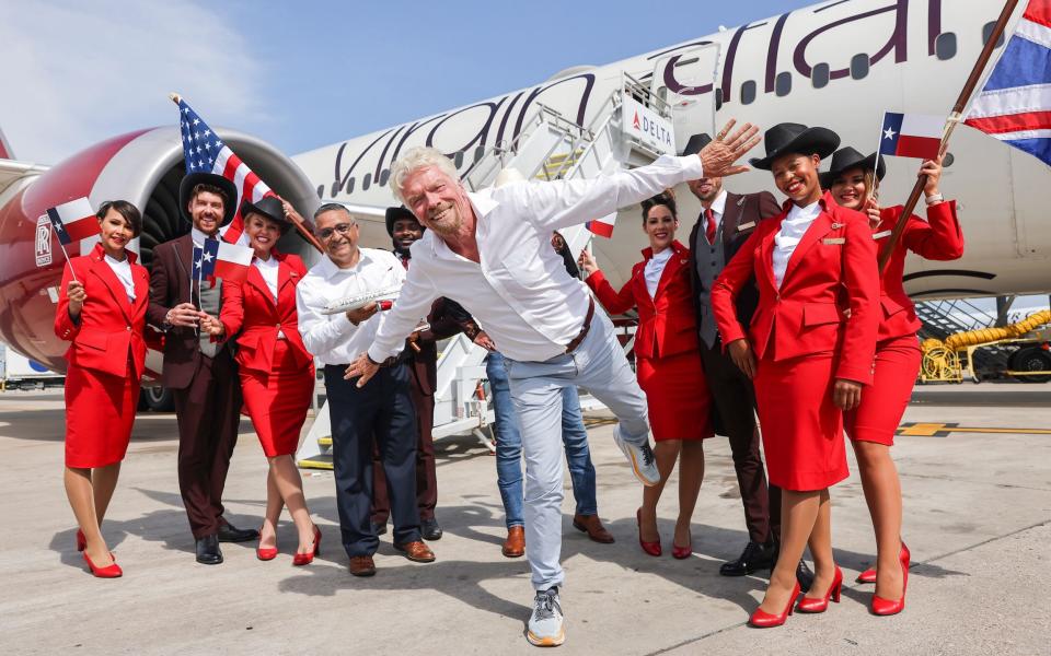 Mandatory Credit: Photo by Shutterstock (12977648i) Virgin Atlantic marks the launch of its new direct services between London Heathrow and Austin - the airline's first new route to the US since 2017. - Shutterstock