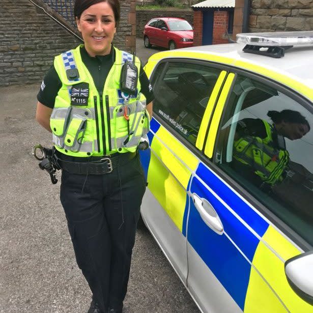 It is claimed Sgt Reed and PC Jemma Dicks, pictured, engaged in sex acts inside Central Cardiff police station - Wales News Service/Wales News Service