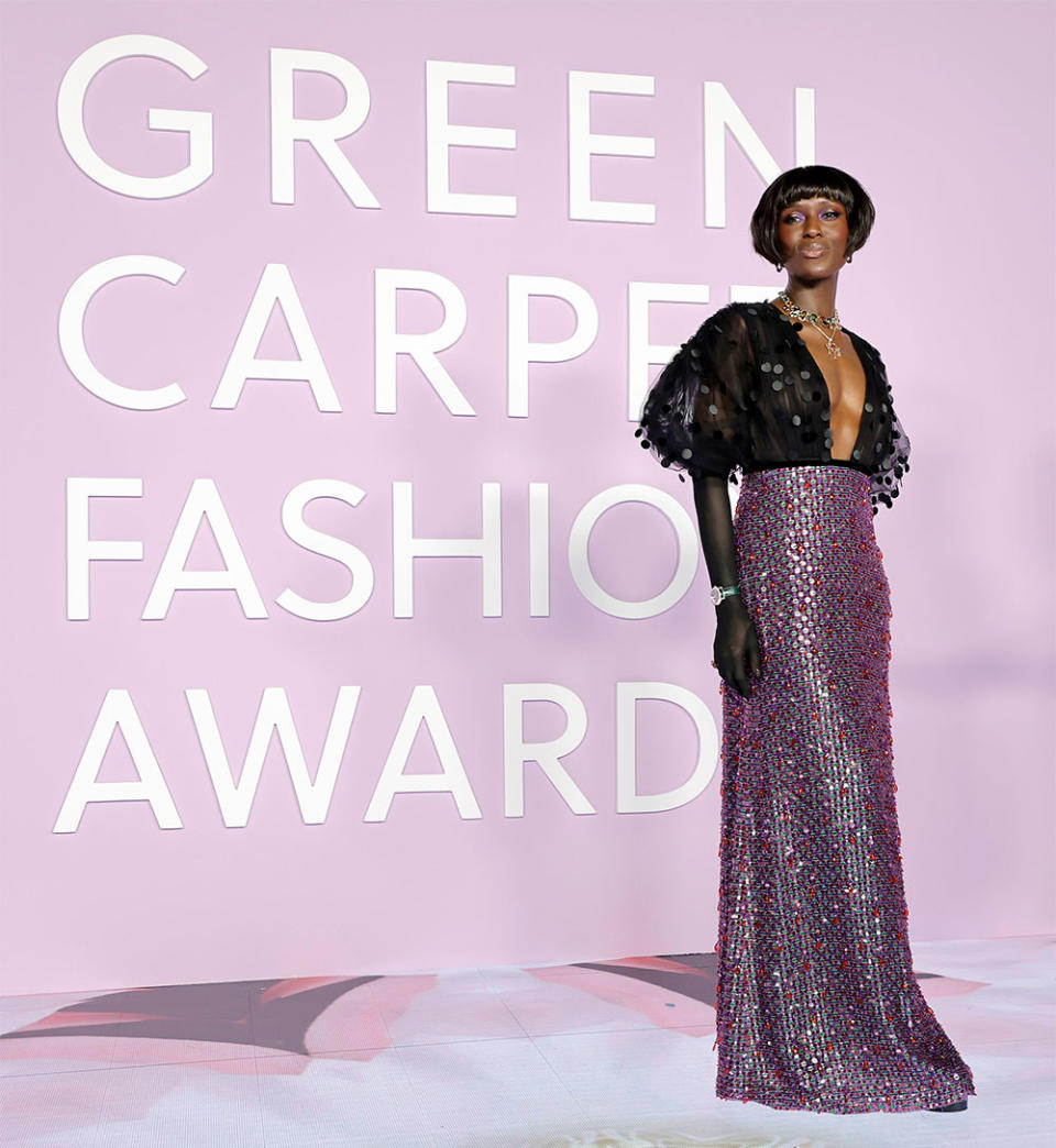 Jodie Turner-Smith attends the 2023 Green Carpet Fashion Awards at NeueHouse Hollywood on March 09, 2023 in Hollywood, California.