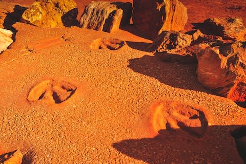 Kimberley is home to the world's largest dinosaur footprint - Credit: Getty