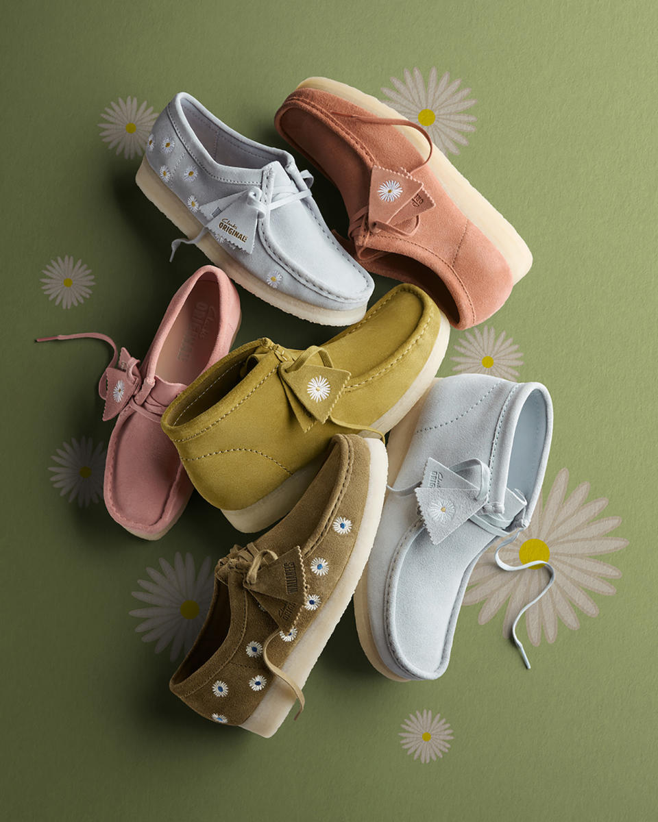 Clarks released three new Wallabee shoes, the Ying-Yang Collection, Swirl Collection and Daisy Collection, to follow the release of its new campaign, “Sunset: A Clarks in Manchester Film.”