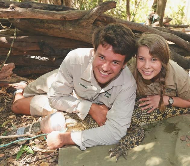 Chandler and Bindi had a month-long trip in August to catch crocodiles. Source: Instagram