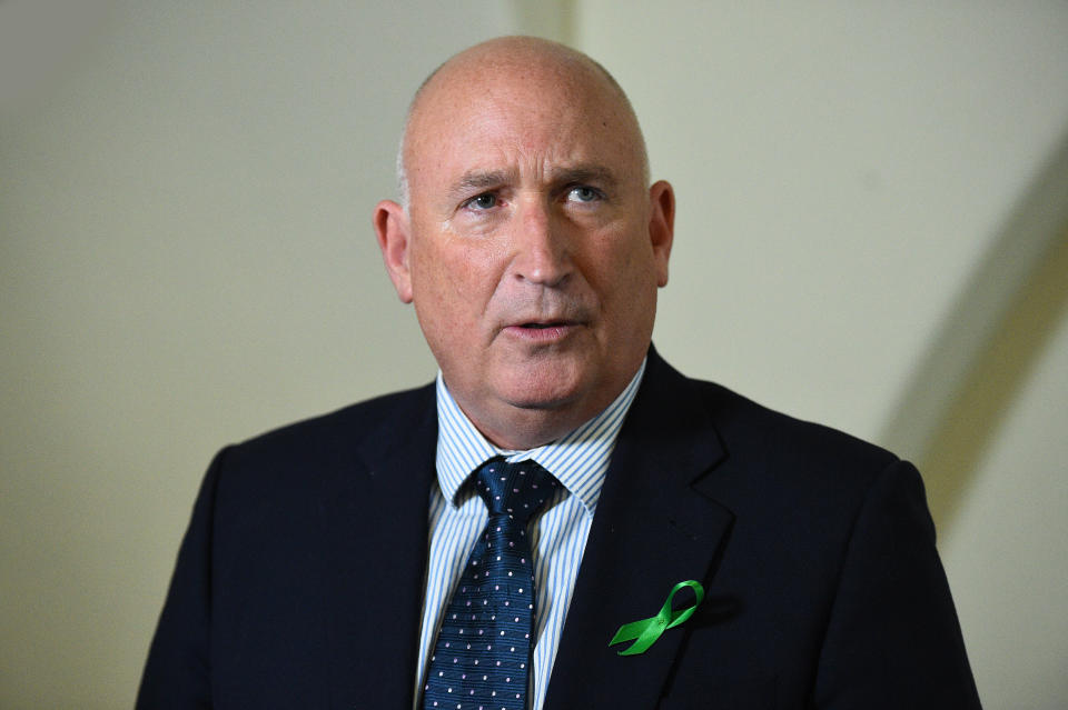 Spokesman for Harry Dunn's family Radd Seiger speaking to the media after meeting with shadow foreign secretary Emily Thornberry at Portcullis House in London.