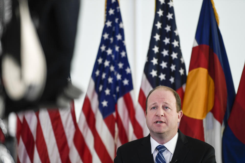 Colorado Gov. Jared Polis (D) called the commitments in the pact a "multifaceted and bold approach." (Photo: AAron Ontiveroz/MediaNews Group/The Denver Post via Getty Images via Getty Images)