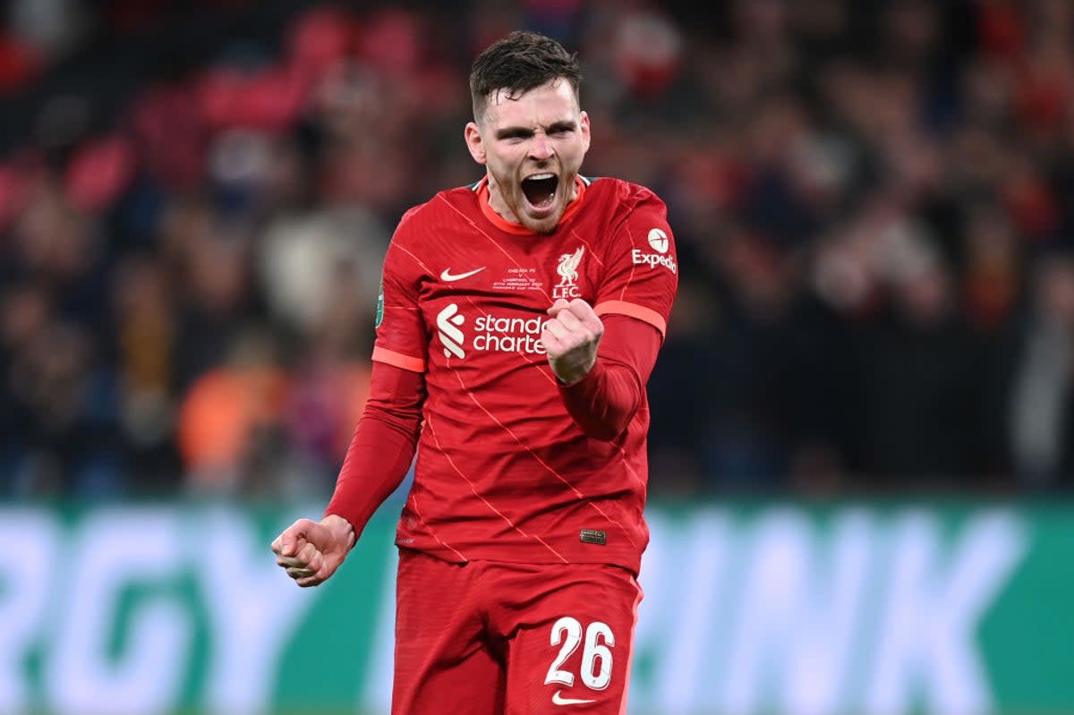 Scotland and Liverpool full-back Andy Robertson has been made a MBE  (Getty Images)