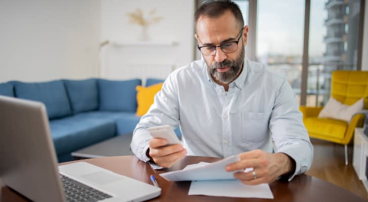 man looking at his tax levy