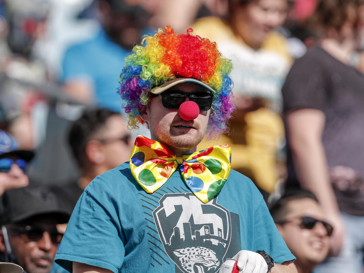 How are things with the Jaguars right now? About like this. (Photo by Don Juan Moore/Getty Images)