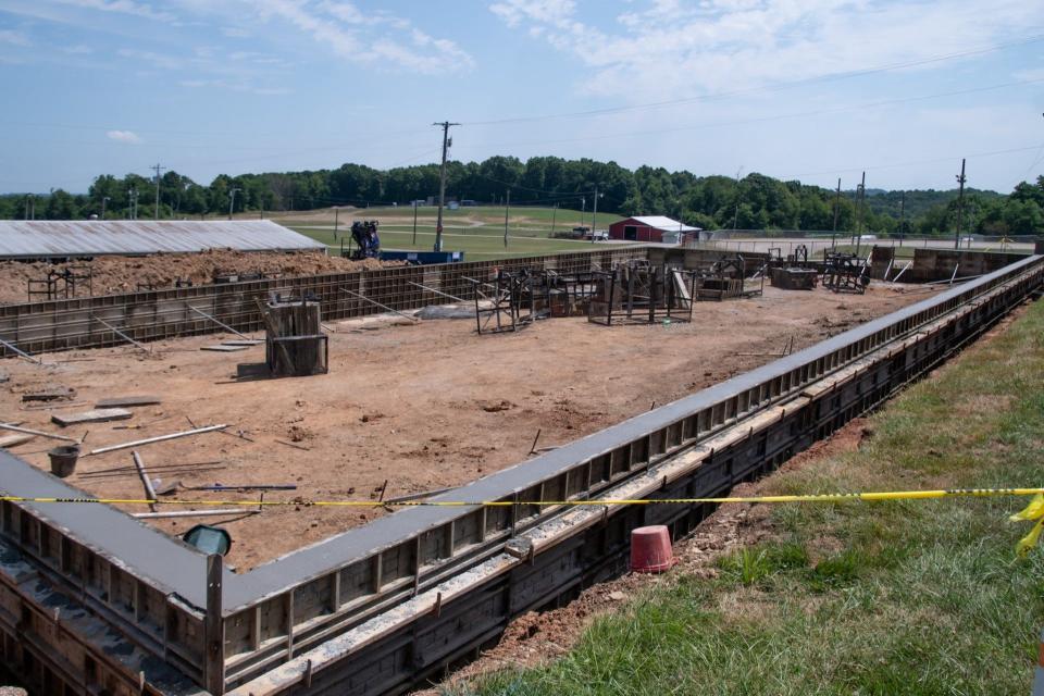 The new building will be where the old rabbit and pony barn was located.