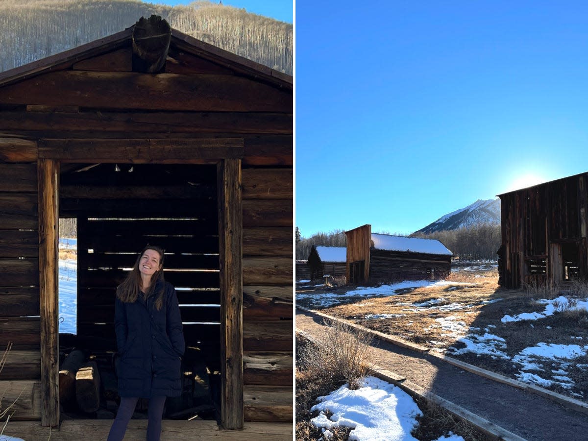 Abandoned buildings at the Ashcroft Ghost Town.