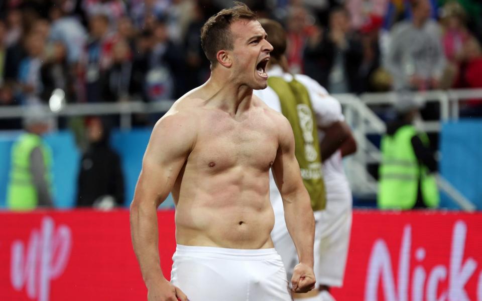 Xherdan Shaqiri seals victory for Switzerland with a late counter-attacking goal that completed the comeback from 1-0 down to Serbia - Getty Images Europe