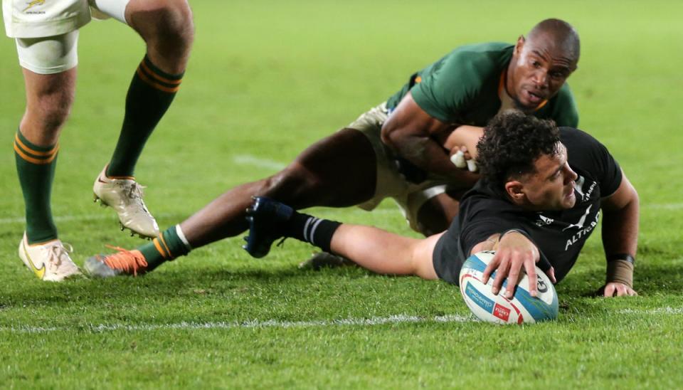 David Havili’s late try turned the match once again (AFP via Getty Images)