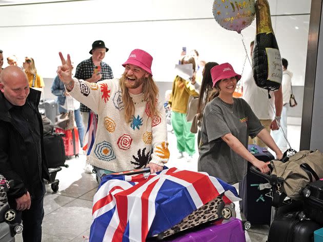 Sam Ryder lands at Heathrow Airport on Sunday afternoon (Photo: Dominic Lipinski via PA Wire/PA Images)