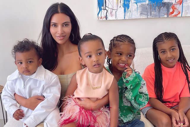 Kim Kardashian/Instagram Kim Kardashian and her children