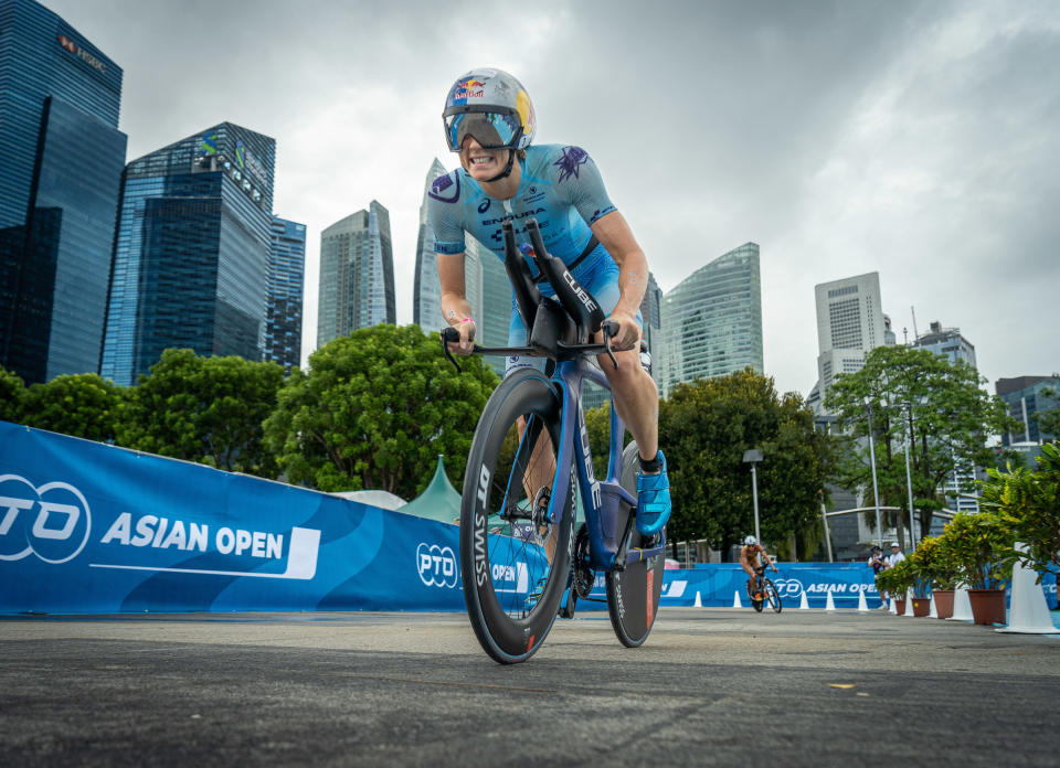 Fans will be able to see the world's best triathletes come past at least 10 times during the 100km race format 