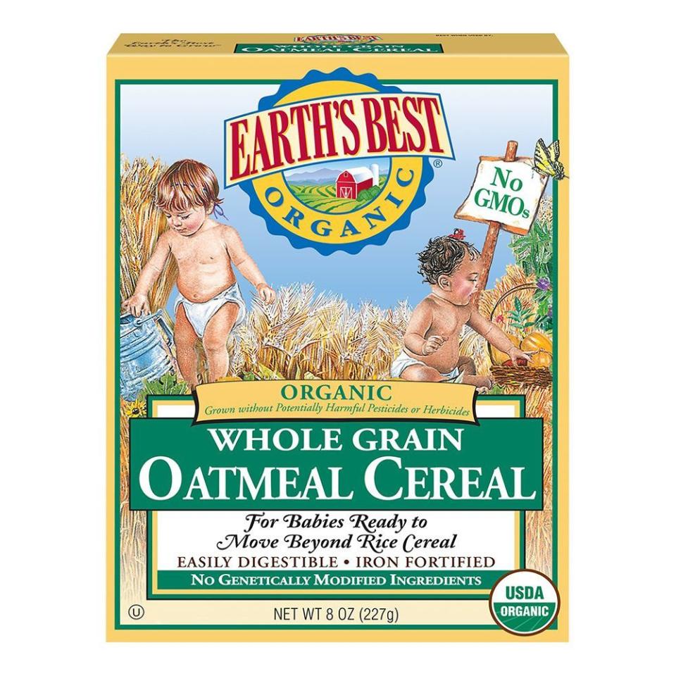 7) Organic Whole Grain Oatmeal Cereal