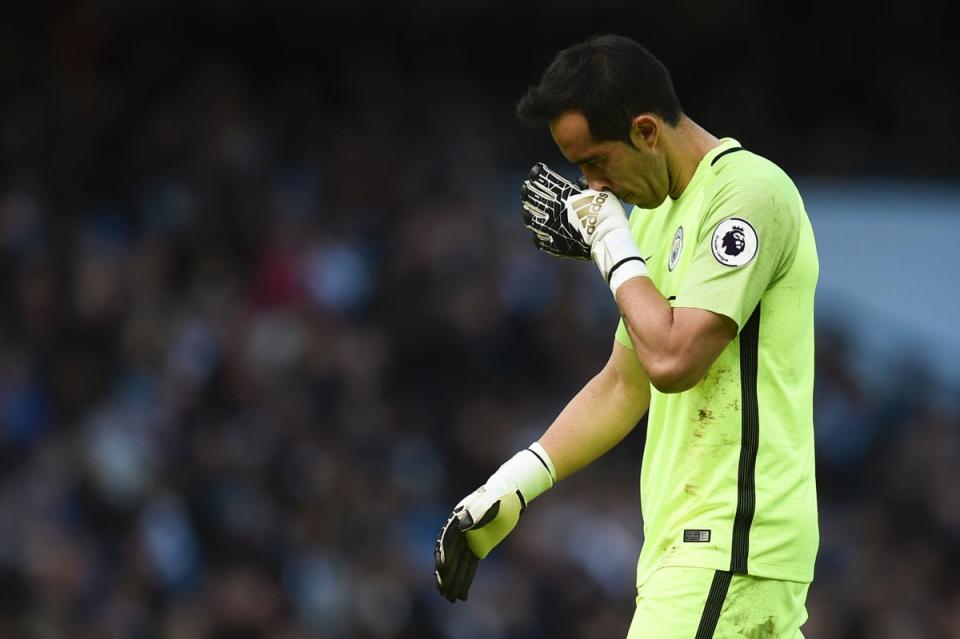 Claudio Bravo spent four seasons at Manchester City  (AFP via Getty Images)