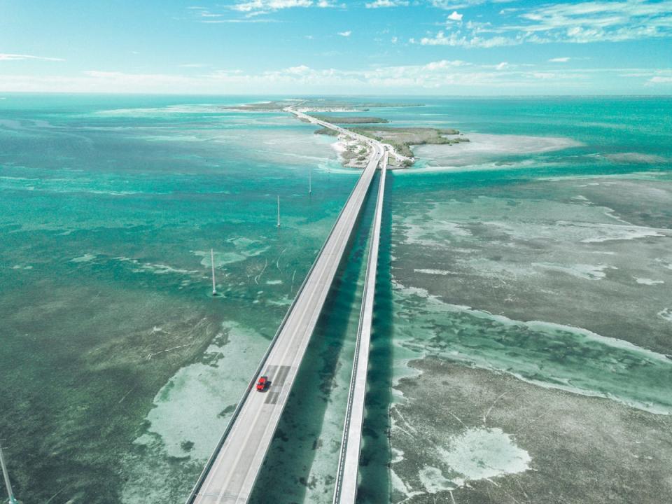 The 113-mile Overseas Highway is one of the highlights of the Atlantic Coast route (Getty Images)
