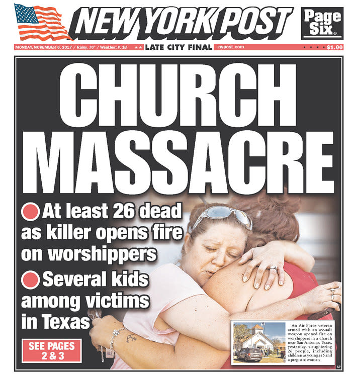 <p>NEW YORK POST<br> Published in New York, N.Y. USA. (newseum.org) </p>