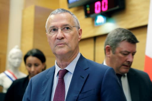 Patrick Strzoda, Emmanuel Macron's office director, at a parliamentary hearing on Tuesday