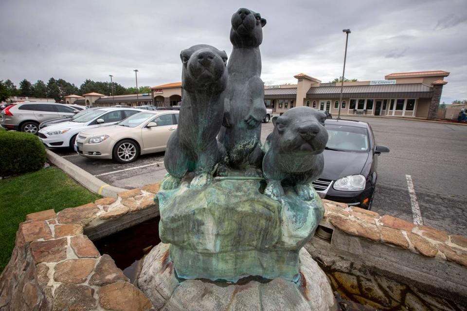 Tri-Cities developer Warren Luke installed several animal statues around the Tri-Cities before his death in 2020. This sea otter sculpture is part of Marineland Village, which he once owned.