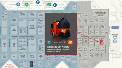 Cyngn MODEX Trade Show Floor Map