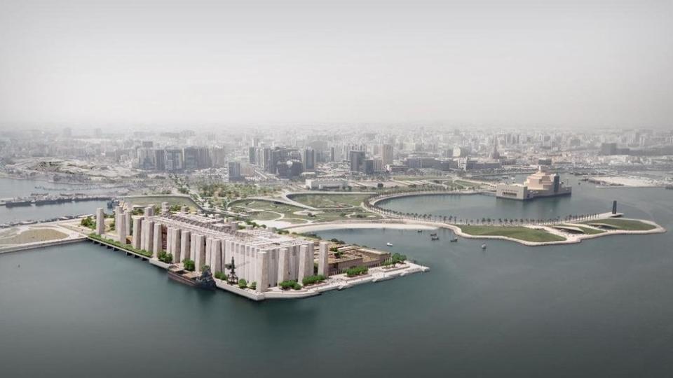 Imagen del proyecto del museo Art Mill a contruirse en Doha.