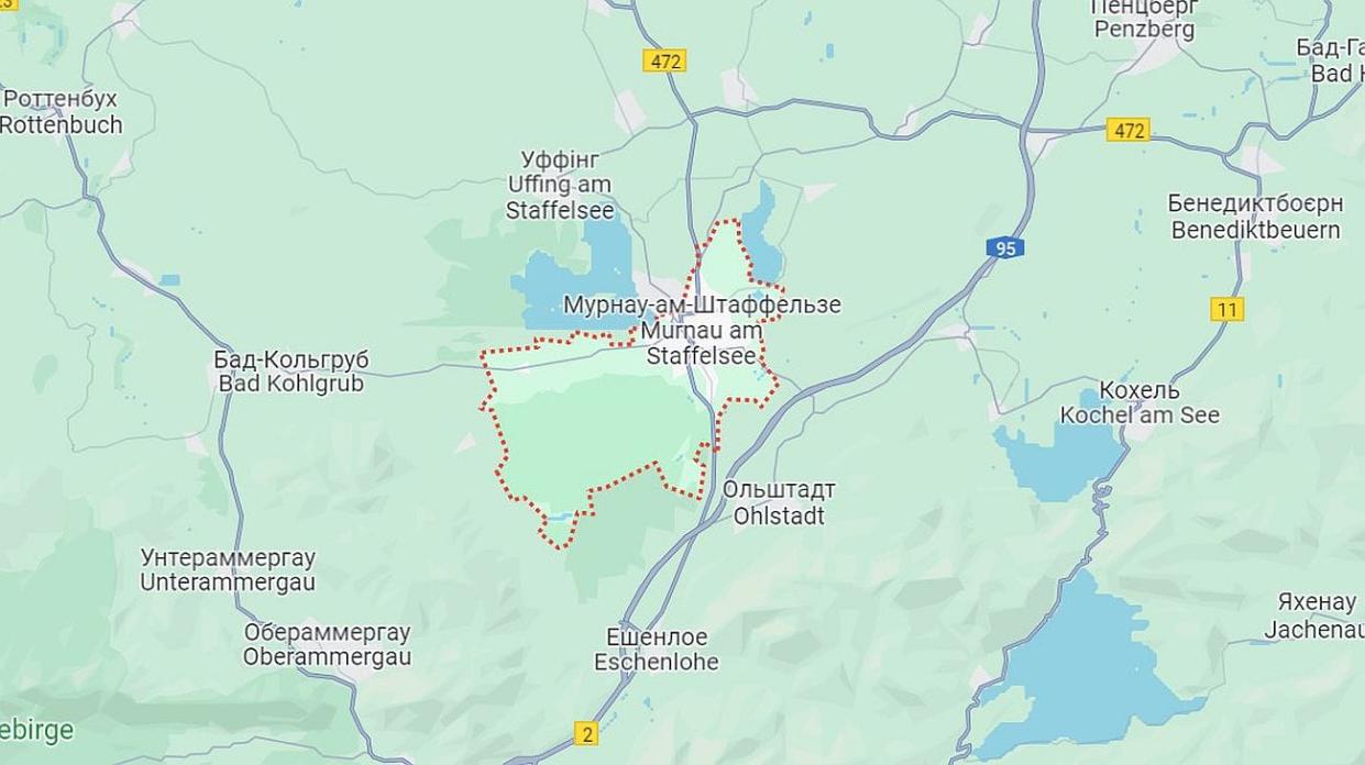 Murnau-am-Staffelsee. Google maps