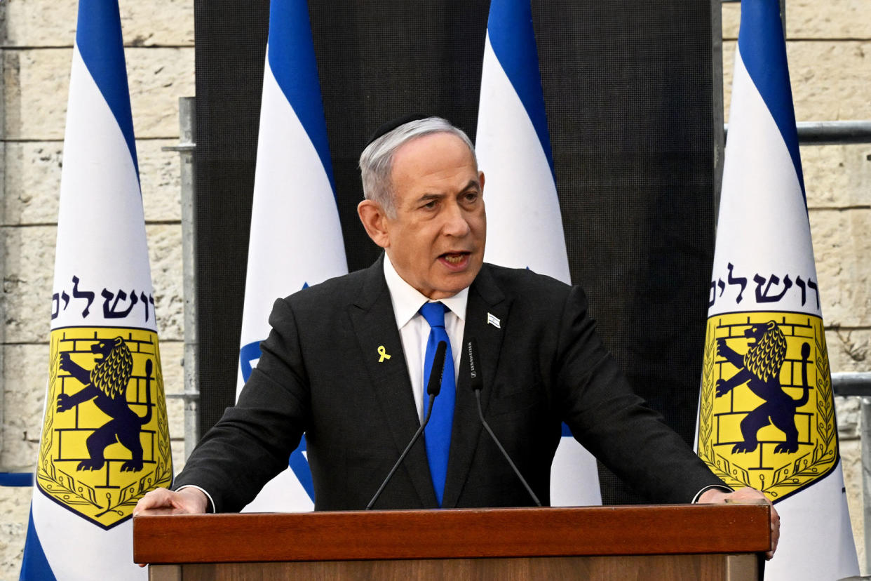 Benjamin Netanyahu DEBBIE HILL/POOL/AFP via Getty Images