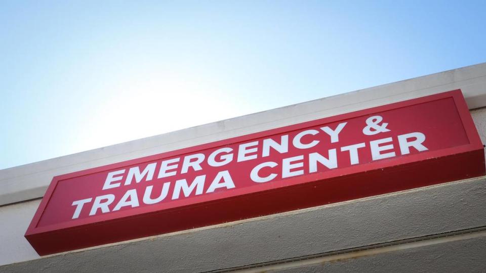 Emergency rooms sign for Adventist Health Sierra Vista in San Luis Obispo.