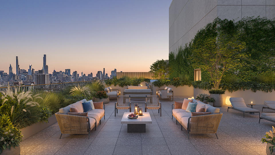 The scenic-view rooftop terrace - Credit: 96+Broadway