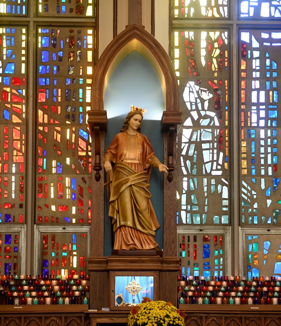 St. Dymphna National Shrine at St. Mary's Church in Massillon.  Tuesday, October 27, 2020.